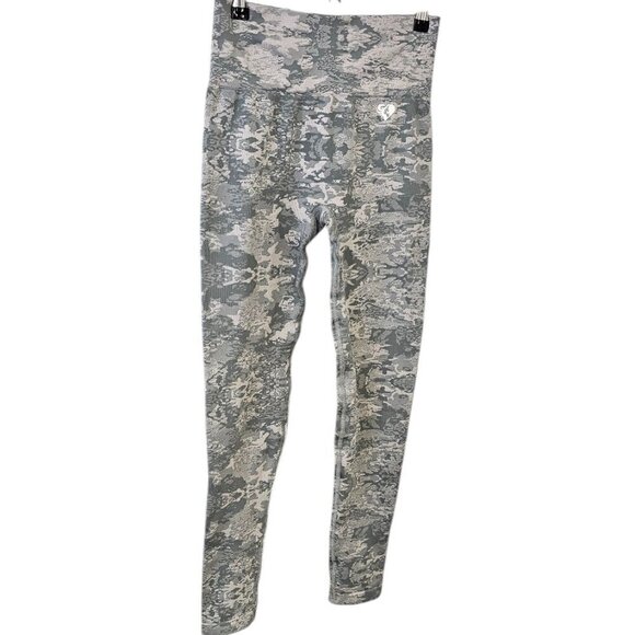 Womens Best Camo Seamless Leggings, High Waist, Ribbed Waistband, Size M - Picture 2 of 8